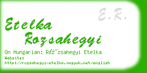 etelka rozsahegyi business card
