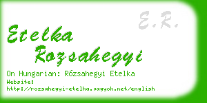 etelka rozsahegyi business card